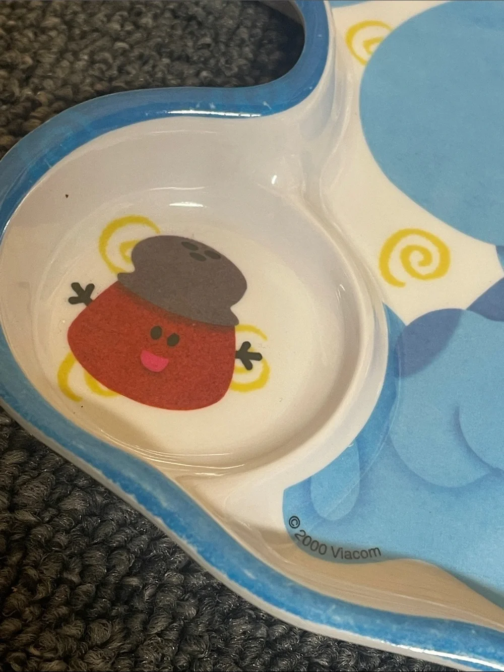 Vintage Blues Clues Melamine Plate Set of 2. GUC